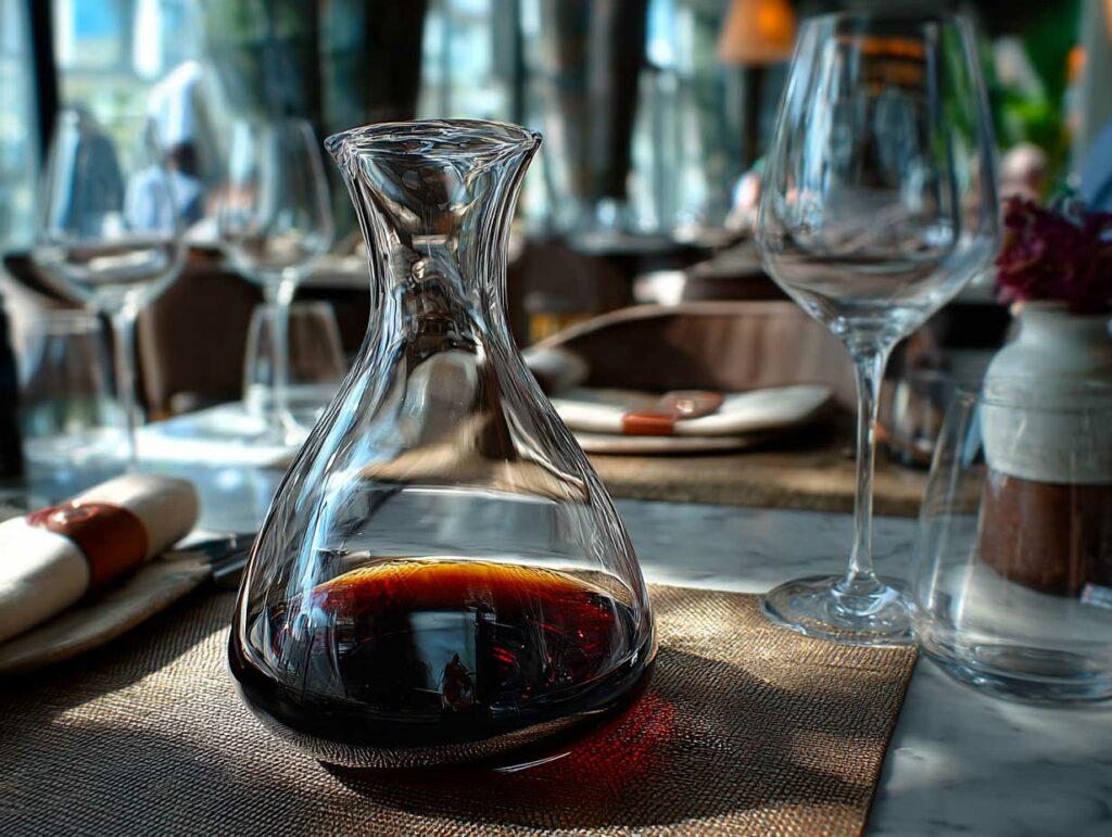 décanter le vin